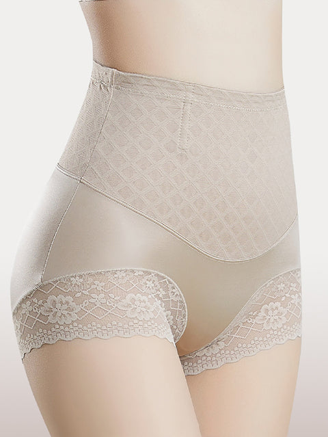 2 Pieces Women Artsy High Waist Lace Spliced Underwear