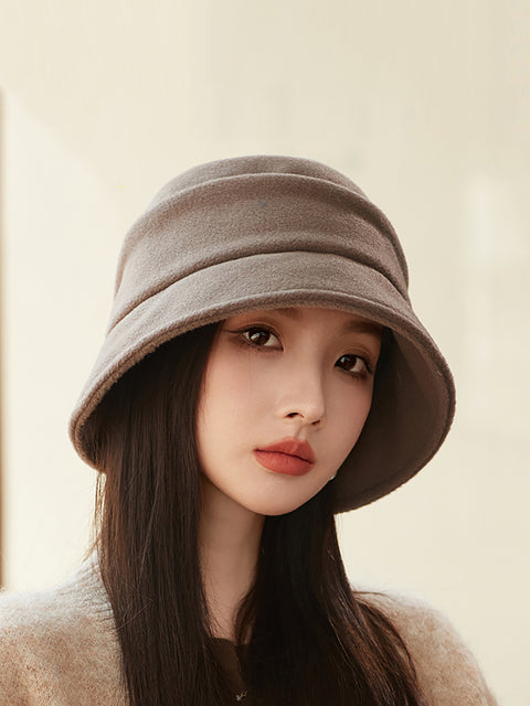 Women Winter Pure Color Warm Hat