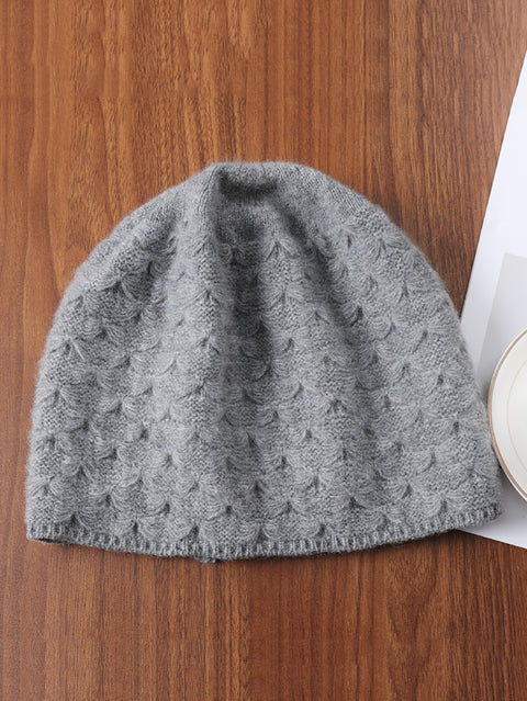 Winter Fashion Style Solid Kintted Hat