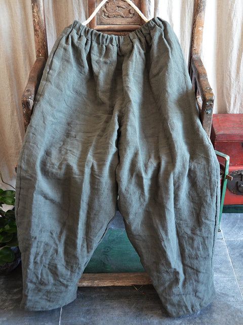 Kvinder Vinter Casual Thicken Harem Pants