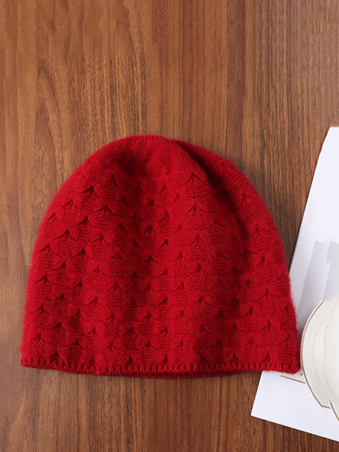 Winter Fashion Style Solid Kintted Hat