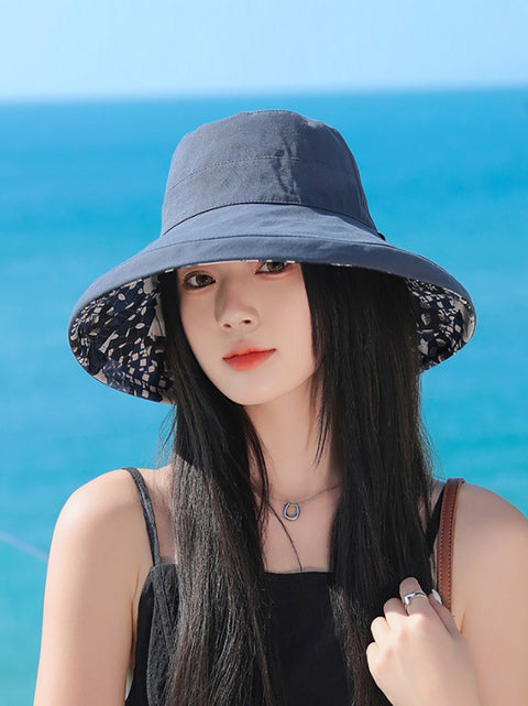 Women Casual Sunproof Dual-side Wearing Hat