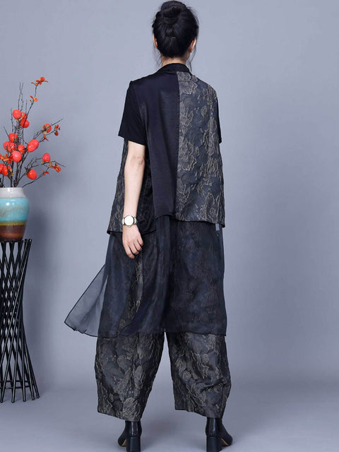 Kvinder Vintage Flower Print Spring Loose Harem Pants