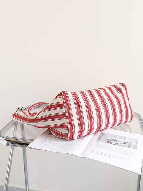 Kvinder Casual Stripe skuldertaske med stor kapacitet