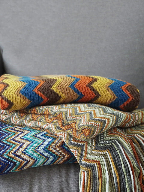 Vintage Mid Century Style Bohemian sofa tæppe