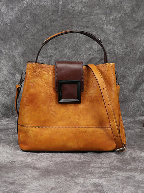 Kvinder retro læder håndtaske Crossbody taske