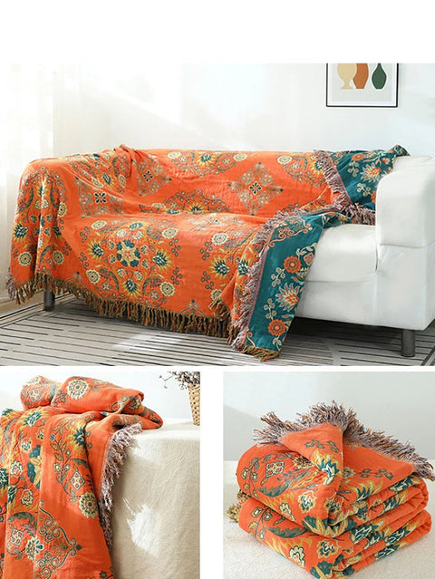 Bomuld Queen Bedcover Sofa tæppe