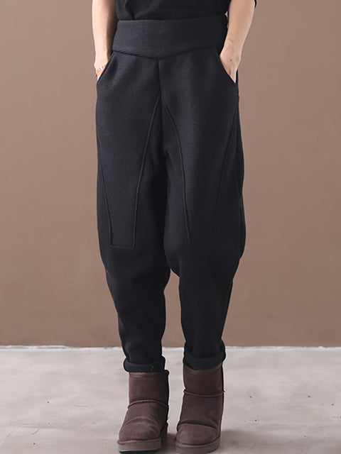 Plus Size - Forår Casual Thickened Thermal Pants