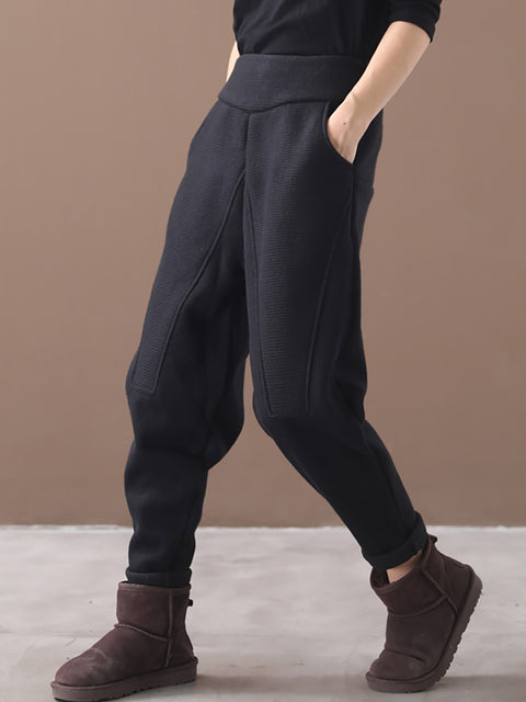 Plus Size - Forår Casual Thickened Thermal Pants