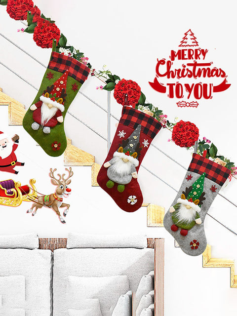 Children's Gift Bag Santa Claus Christmas Socks