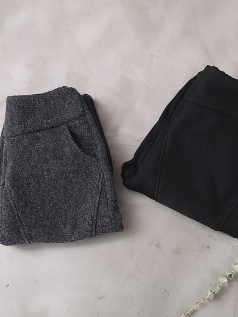 Plus Size - Forår Casual Thickened Thermal Pants